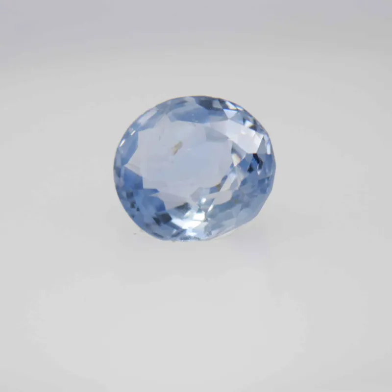 0.9ct Alice Blue Sapphire VVS Oval Shape (6.1x5.2x3.2 mm) Unheated gemstone from Ceylon