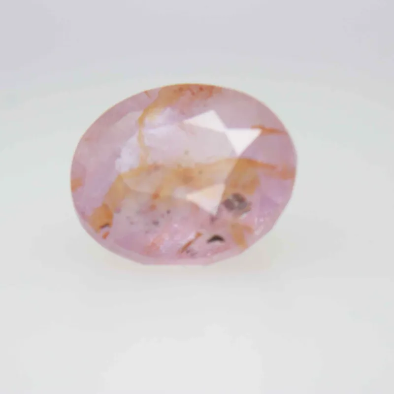 2.2ct Hot Pink Padparadscha Twinning wisp Oval Shape (7.8x6.8x4.5 mm) Unheated gemstone from Sri Lanka