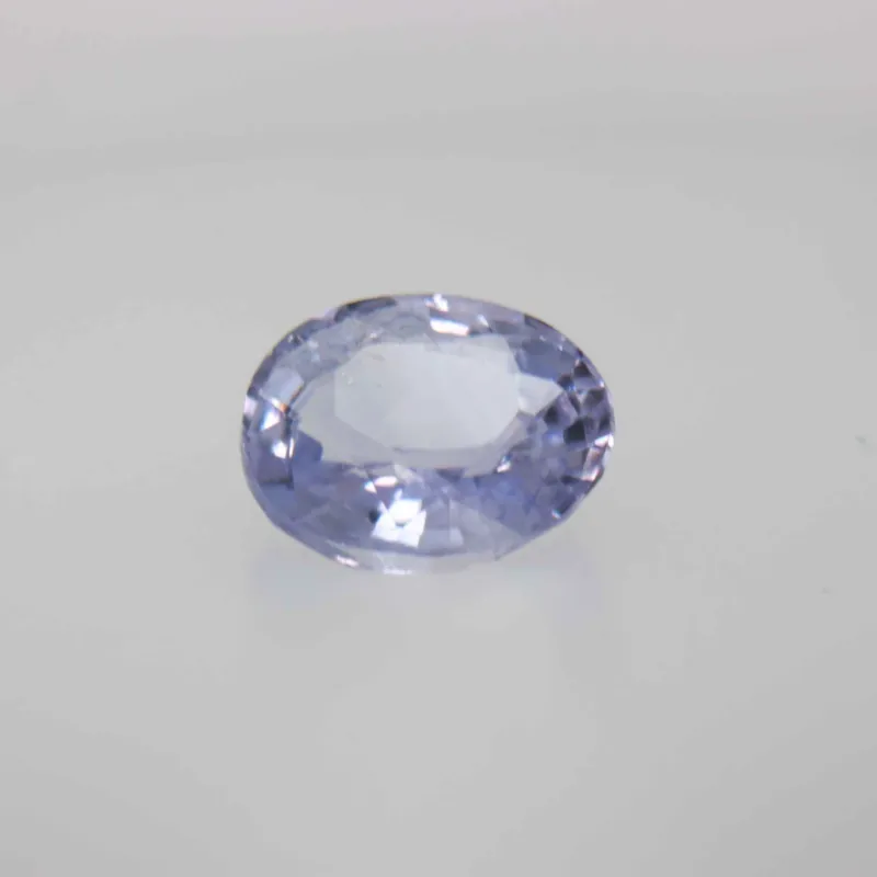 0.8ct Alice Blue Sapphire VVS Oval Shape (5.9x4.8x2.8 mm) Unheated gemstone from Sri Lanka