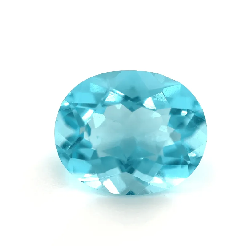 3ct Light Blue Apatite VVS Oval Shape (10.8x9x6.2 mm) Unheated gemstone from Sri Lanka