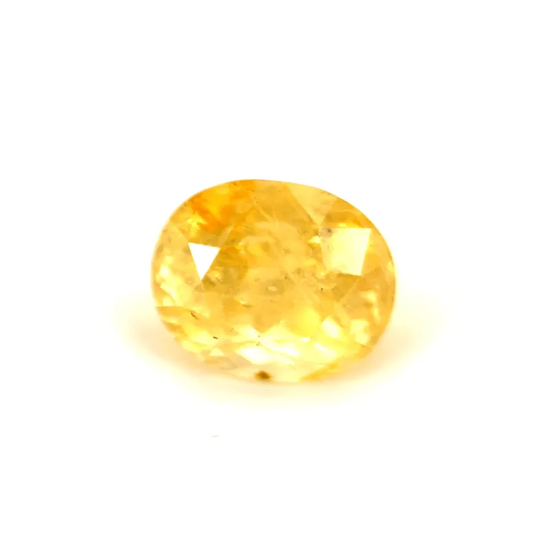 1.4ct Yellow Sapphire Vs - Oval Shape (6.6x5.4x4.9 mm) UNHEATED gemstone from Ceylon