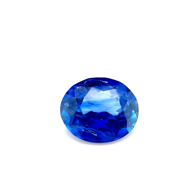 1.35ct Cornflower Blue Sapphire VS (Inclusions not visible to naked eye) Oval Shape (7.2x6.2x3.5 mm) UNHEATED gemstone from Ceylon