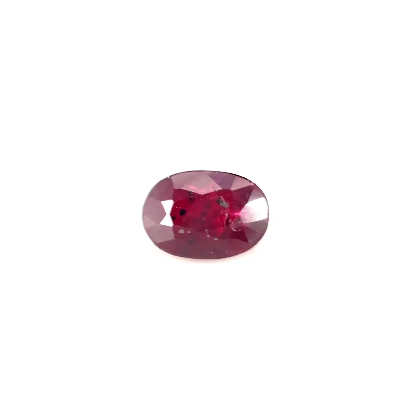 0.65ct Red Ruby Vs Oval Shape (5.7x4x2.7 mm) UNHEATED gemstone from Ceylon