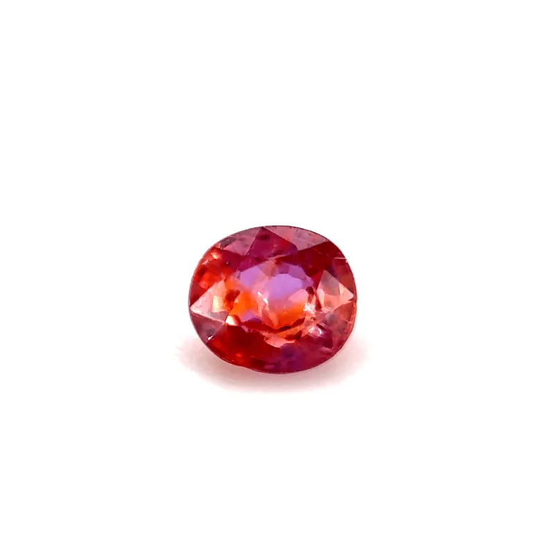 0.4ct Salmon Pink Padparadscha Vs Oval Shape (4.3x3.9x2.4 mm) UNHEATED gemstone from Ceylon