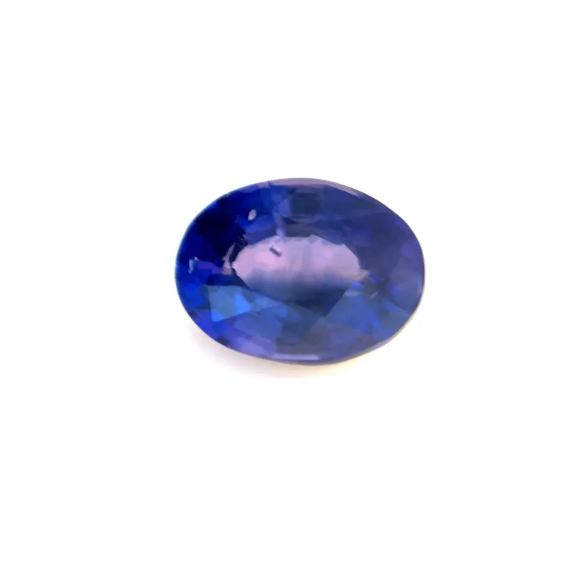 1.25ct Blue Violet Sapphire VVS Oval Shape (7.1x5.2x3.6 mm) UNHEATED gemstone from Ceylon
