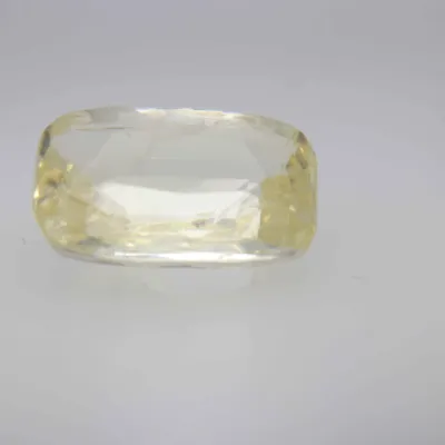 2ct Yellow Sapphire VVS1 Fancy Cushion Shape (8.7x6.4x3.2 mm) Unheated gemstone from Sri Lanka