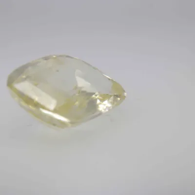2ct Yellow Sapphire VVS1 Fancy Cushion Shape (8.7x6.4x3.2 mm) Unheated gemstone from Sri Lanka