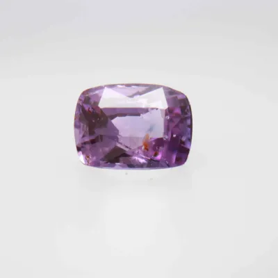 0.8ct Purple Sapphire Vs Fancy Cushion Shape (5.5x4.4x3.5 mm) Unheated gemstone from Ceylon