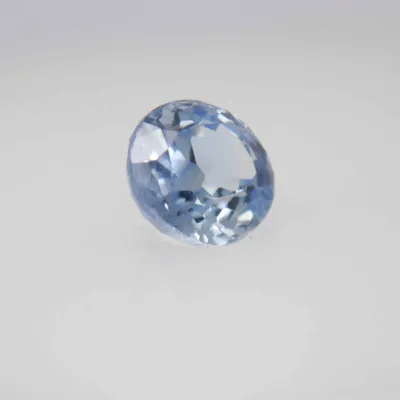 0.9ct Alice Blue Sapphire VVS Oval Shape (6.1x5.2x3.2 mm) Unheated gemstone from Ceylon