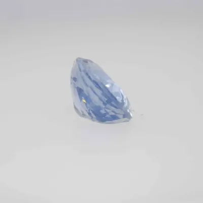 0.9ct Alice Blue Sapphire VVS Oval Shape (6.1x5.2x3.2 mm) Unheated gemstone from Ceylon