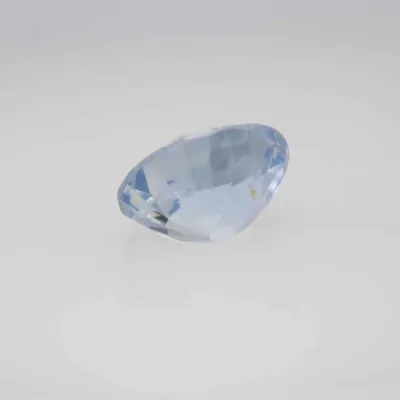 0.9ct Alice Blue Sapphire VVS Oval Shape (6.1x5.2x3.2 mm) Unheated gemstone from Ceylon