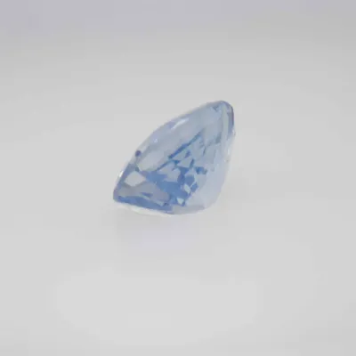 0.9ct Alice Blue Sapphire VVS Oval Shape (6.1x5.2x3.2 mm) Unheated gemstone from Ceylon