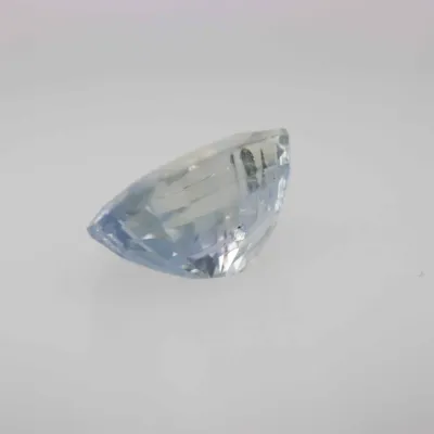 1.5ct Alice Blue Sapphire Vs1 Oval Shape (7.6x5.8x3.8 mm) Unheated gemstone from Ceylon
