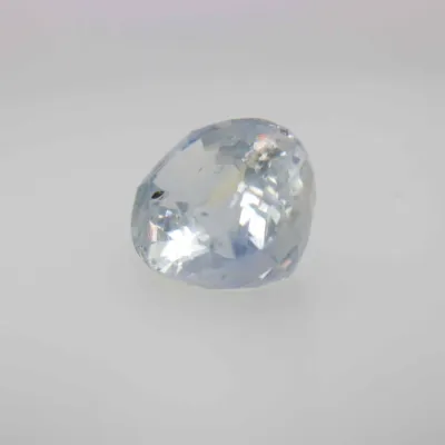 1.5ct Alice Blue Sapphire Vs1 Oval Shape (7.6x5.8x3.8 mm) Unheated gemstone from Ceylon