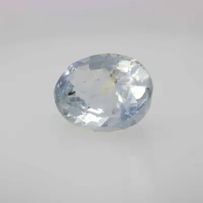 1.5ct Alice Blue Sapphire Vs1 Oval Shape (7.6x5.8x3.8 mm) Unheated gemstone from Ceylon