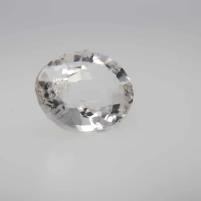 1.2ct Floral White Sapphire VVS Oval Shape (7.0x5.9x3.7 mm) Unheated gemstone from Sri Lanka