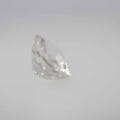 1.2ct Floral White Sapphire VVS Oval Shape (7.0x5.9x3.7 mm) Unheated gemstone from Sri Lanka