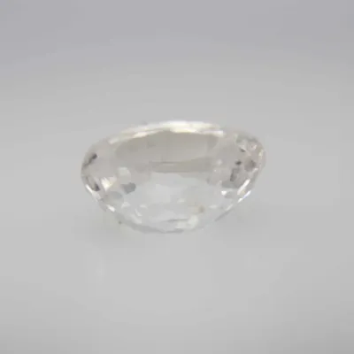 1.2ct Floral White Sapphire VVS Oval Shape (7.0x5.9x3.7 mm) Unheated gemstone from Sri Lanka