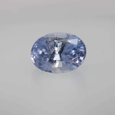 1ct Alice Blue Sapphire Vs1 Oval Shape (6.6x4.8x3.7 mm) Unheated gemstone from Ceylon