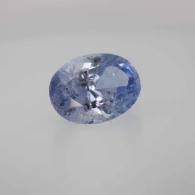 1ct Alice Blue Sapphire Vs1 Oval Shape (6.6x4.8x3.7 mm) Unheated gemstone from Ceylon