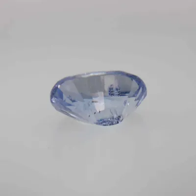 1ct Alice Blue Sapphire Vs1 Oval Shape (6.6x4.8x3.7 mm) Unheated gemstone from Ceylon