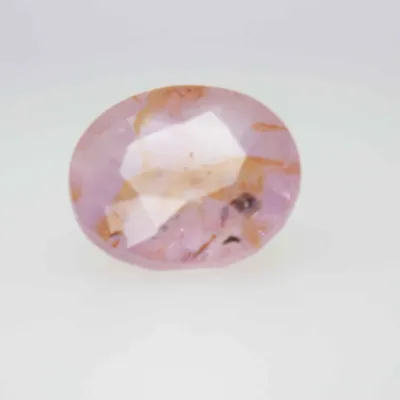 2.2ct Hot Pink Padparadscha Twinning wisp Oval Shape (7.8x6.8x4.5 mm) Unheated gemstone from Sri Lanka