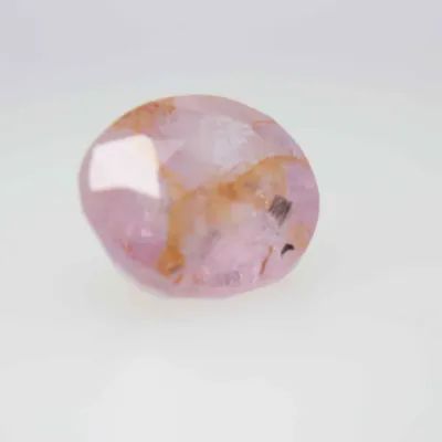2.2ct Hot Pink Padparadscha Twinning wisp Oval Shape (7.8x6.8x4.5 mm) Unheated gemstone from Sri Lanka