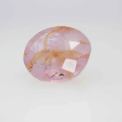 2.2ct Hot Pink Padparadscha Twinning wisp Oval Shape (7.8x6.8x4.5 mm) Unheated gemstone from Sri Lanka