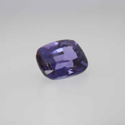 0.85ct Purple Sapphire VSI Fancy Cushion Shape (5.6x4.2x3.3 mm) Unheated gemstone from Ceylon