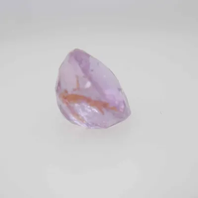 1.6ct Light Pink Padparadscha Feather Oval Shape (6.6x5.9x4.2 mm) Unheated gemstone from Sri Lanka