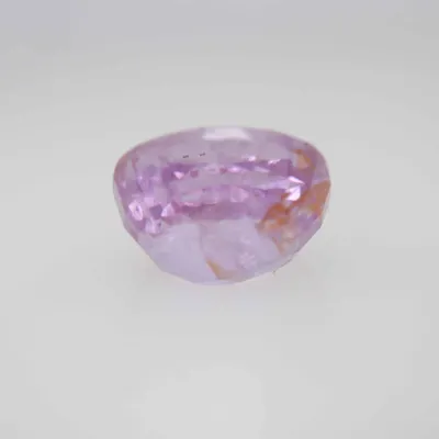 1.6ct Light Pink Padparadscha Feather Oval Shape (6.6x5.9x4.2 mm) Unheated gemstone from Sri Lanka
