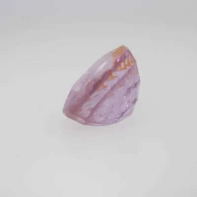 1.6ct Light Pink Padparadscha Feather Oval Shape (6.6x5.9x4.2 mm) Unheated gemstone from Sri Lanka