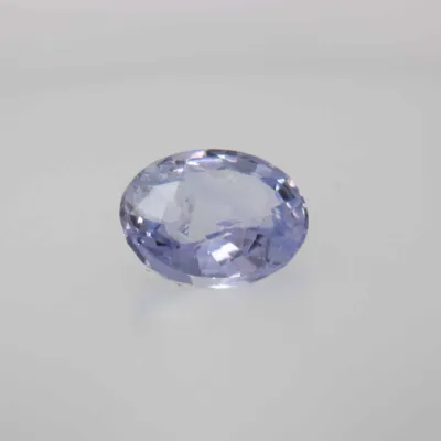 0.8ct Alice Blue Sapphire VVS Oval Shape (5.9x4.8x2.8 mm) Unheated gemstone from Sri Lanka