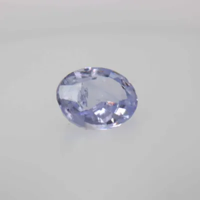 0.8ct Alice Blue Sapphire VVS Oval Shape (5.9x4.8x2.8 mm) Unheated gemstone from Sri Lanka