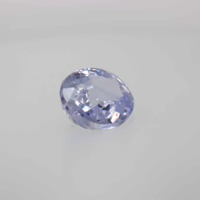 0.8ct Alice Blue Sapphire VVS Oval Shape (5.9x4.8x2.8 mm) Unheated gemstone from Sri Lanka