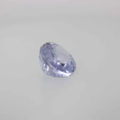 0.8ct Alice Blue Sapphire VVS Oval Shape (5.9x4.8x2.8 mm) Unheated gemstone from Sri Lanka