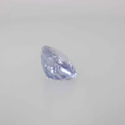 0.8ct Alice Blue Sapphire VVS Oval Shape (5.9x4.8x2.8 mm) Unheated gemstone from Sri Lanka