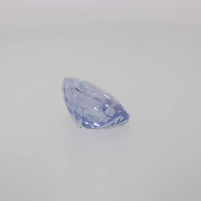 0.8ct Alice Blue Sapphire VVS Oval Shape (5.9x4.8x2.8 mm) Unheated gemstone from Sri Lanka