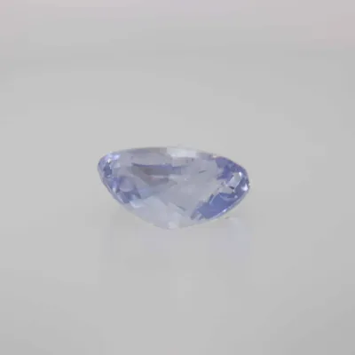 0.8ct Alice Blue Sapphire VVS Oval Shape (5.9x4.8x2.8 mm) Unheated gemstone from Sri Lanka