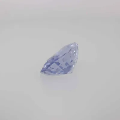 0.8ct Alice Blue Sapphire VVS Oval Shape (5.9x4.8x2.8 mm) Unheated gemstone from Sri Lanka