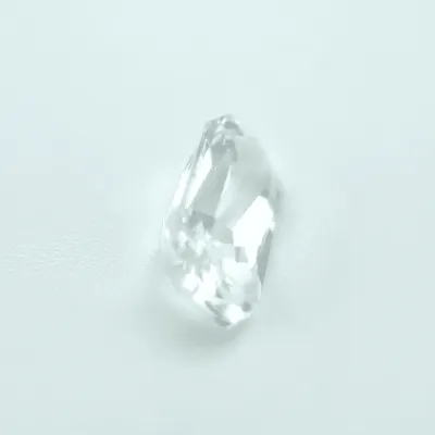 1.8ct White Sapphire VVS Emerald Shape (9.3x4.5x4 mm) Unheated gemstone from Sri Lanka