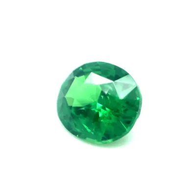 1.1ct Vivid Green Garnet VVS Oval Shape (6.91x5.91x3.82 mm) Unheated gemstone from Sri Lanka
