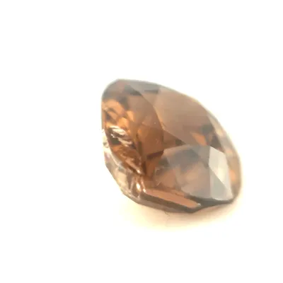 1ct Saddle Brown Zircon Vs1 Cushion Shape (8.98x8.39x5.26 mm) Unheated gemstone from Sri Lanka