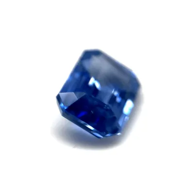 1.3ct Blue Sapphire Flawless (fl) Emerald Shape (7.1x4x3 mm) Unheated gemstone from Sri Lanka
