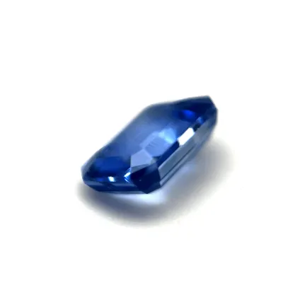 1.3ct Blue Sapphire Flawless (fl) Emerald Shape (7.1x4x3 mm) Unheated gemstone from Sri Lanka
