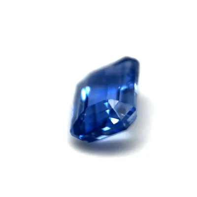 1.3ct Blue Sapphire Flawless (fl) Emerald Shape (7.1x4x3 mm) Unheated gemstone from Sri Lanka
