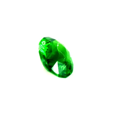 1.1ct Vivid Green Garnet VVS Oval Shape (6.91x5.91x3.82 mm) Unheated gemstone from Sri Lanka