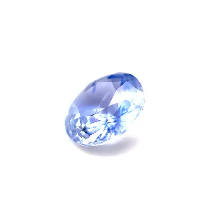 2.55ct Alice Blue Sapphire VVS Round Shape (8.5x0x4.3 mm) UNHEATED gemstone from Ceylon
