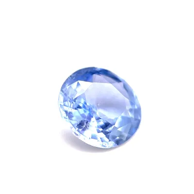 2.55ct Alice Blue Sapphire VVS Round Shape (8.5x0x4.3 mm) UNHEATED gemstone from Ceylon