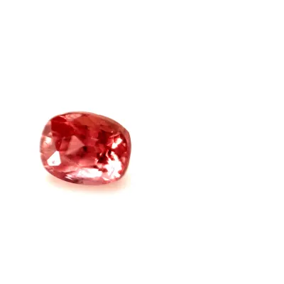 0.4ct Salmon Pink Padparadscha Vs Cushion Shape (4.3x3.3x3 mm) UNHEATED gemstone from Ceylon